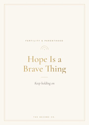 Hope Is a Brave Thing detail