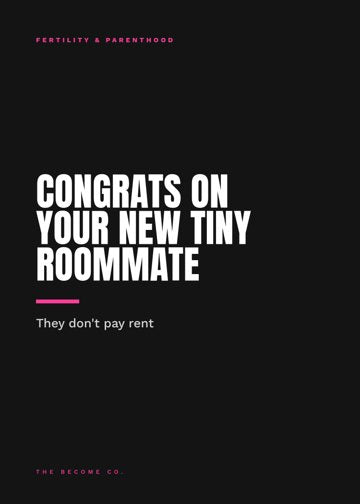 Congrats on Your New Tiny Roommate detail