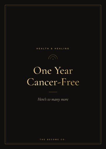 One Year Cancer-Free detail