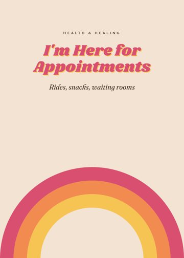 I'm Here for Appointments detail