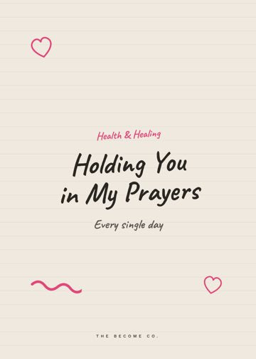 Holding You in My Prayers detail