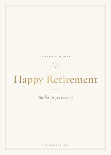 Happy Retirement detail