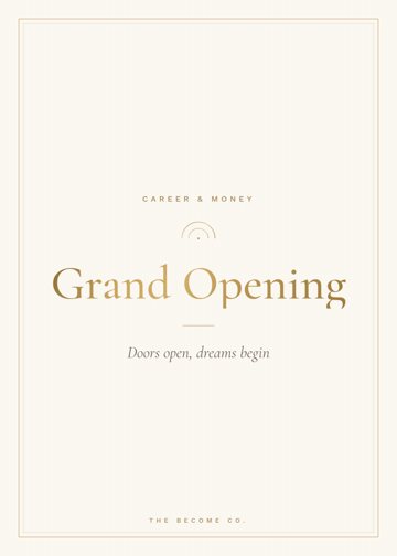 Grand Opening detail
