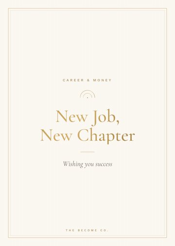 New Job, New Chapter detail