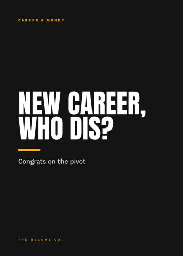 New Career, Who Dis? detail