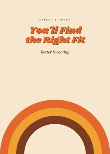 You'll Find the Right Fit detail