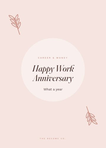 Happy Work Anniversary detail