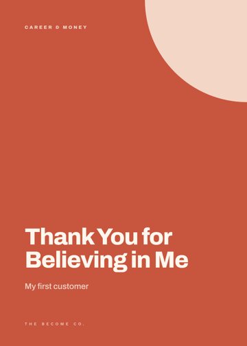 Thank You for Believing in Me detail