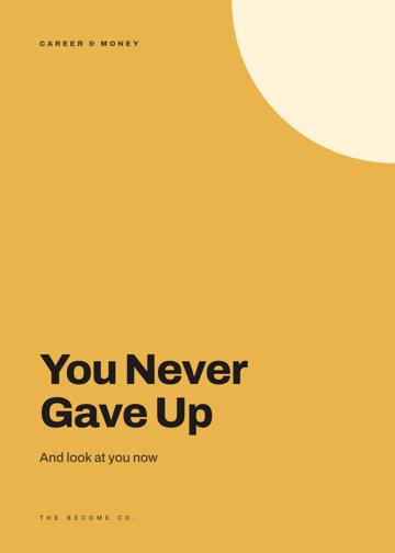 You Never Gave Up detail