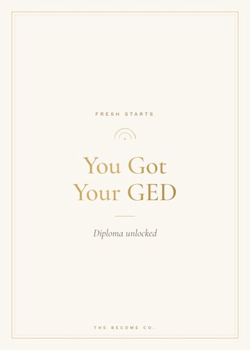 You Got Your GED detail