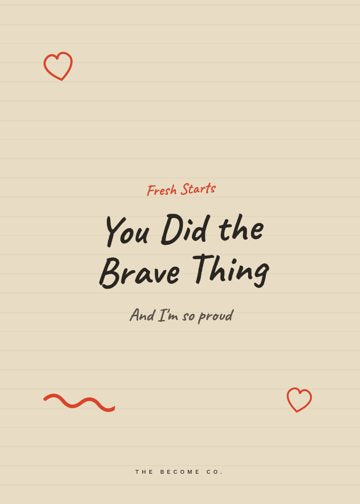 You Did the Brave Thing detail