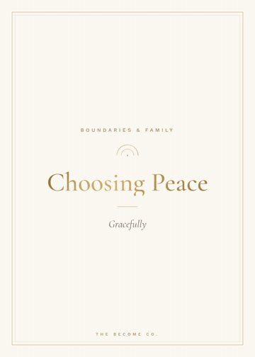 Choosing Peace detail