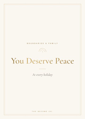 You Deserve Peace detail