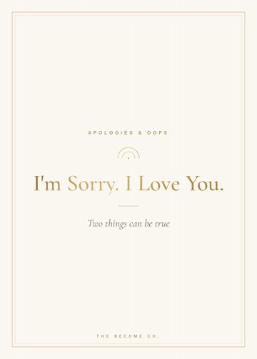 I'm Sorry. I Love You. detail