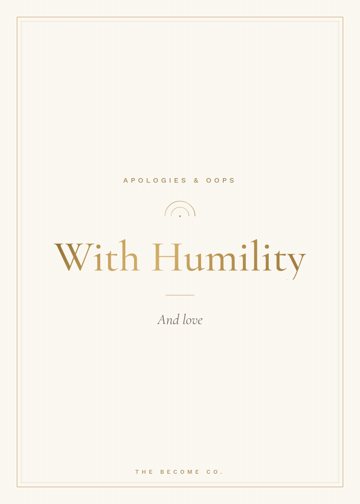 With Humility detail