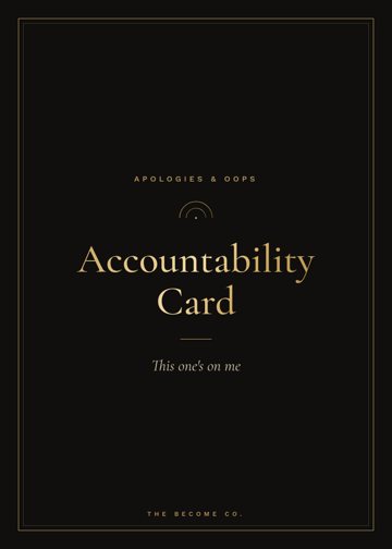 Accountability Card detail