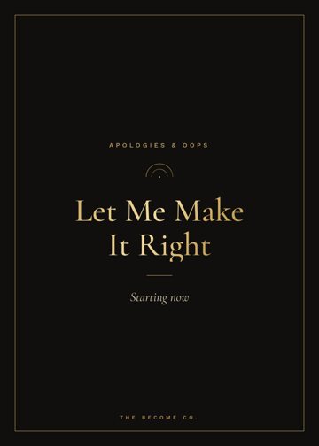 Let Me Make It Right detail