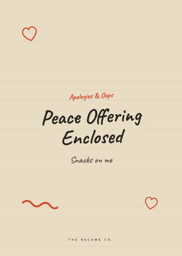 Peace Offering Enclosed detail