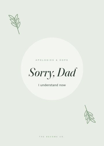 Sorry, Dad detail