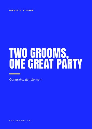 Two Grooms, One Great Party detail