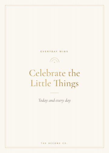 Celebrate the Little Things detail