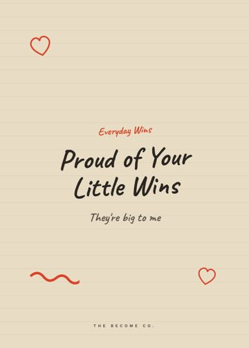 Proud of Your Little Wins detail