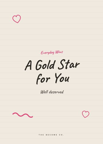 A Gold Star for You detail