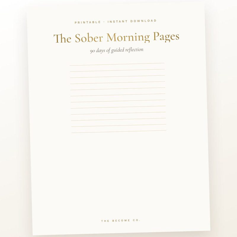 The Sober Morning Pages