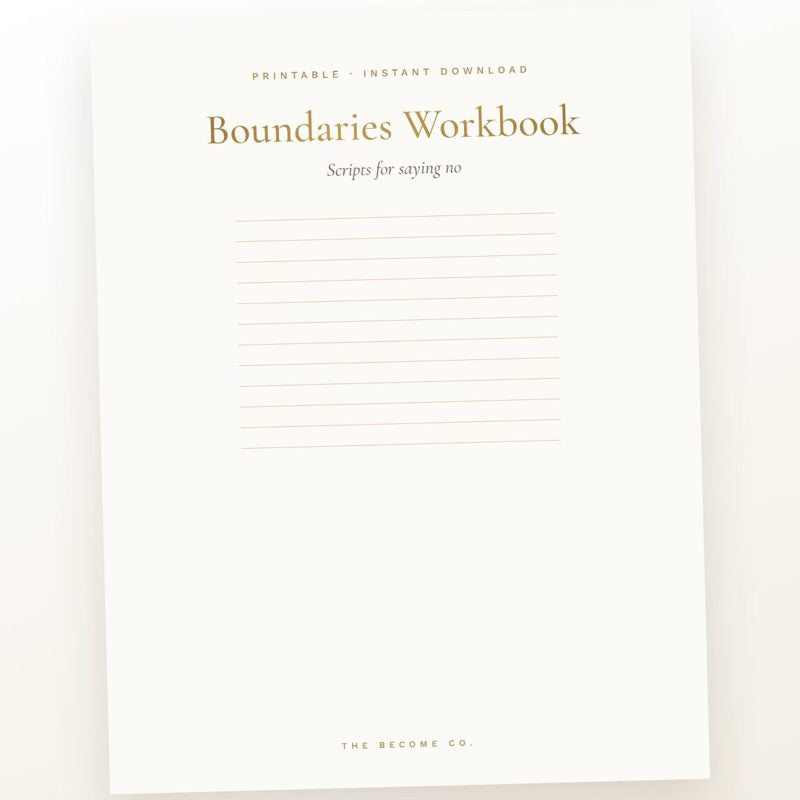 The Boundaries Workbook